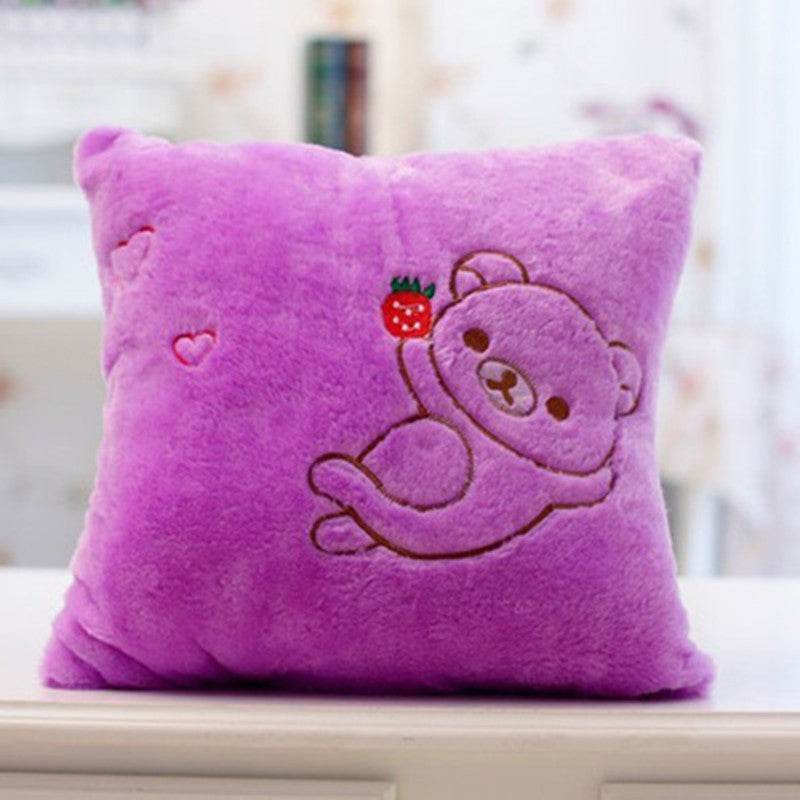 34CM Unique Toy Luminous Pillow Vivid Star Design LED Light Colorful Cushion Stars Plush Pillow Toys Gift For Kids Children Girl - Mubimart