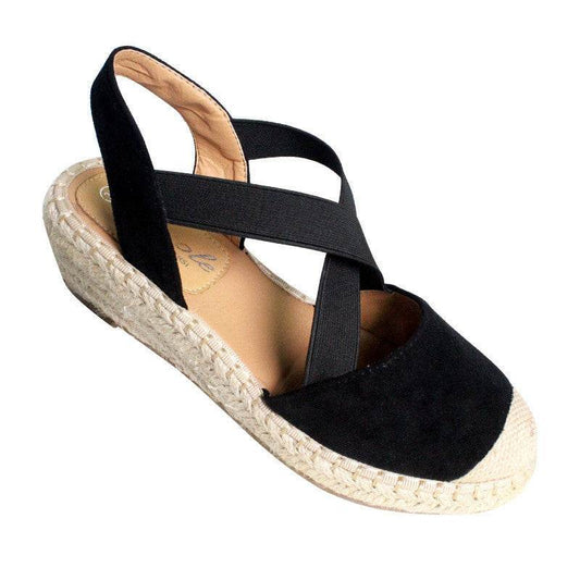 Fashion Baotou Sandals Women Cross Strap Wedge Sandals Women Slippers - Mubimart