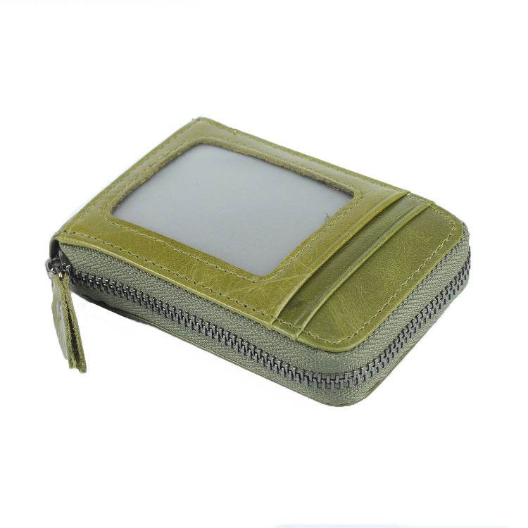 Organ Card Holder Korean Style Cowhide Card Holder - Mubimart