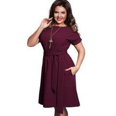 Plus size dress for women big size ladies clothing - Mubimart -  