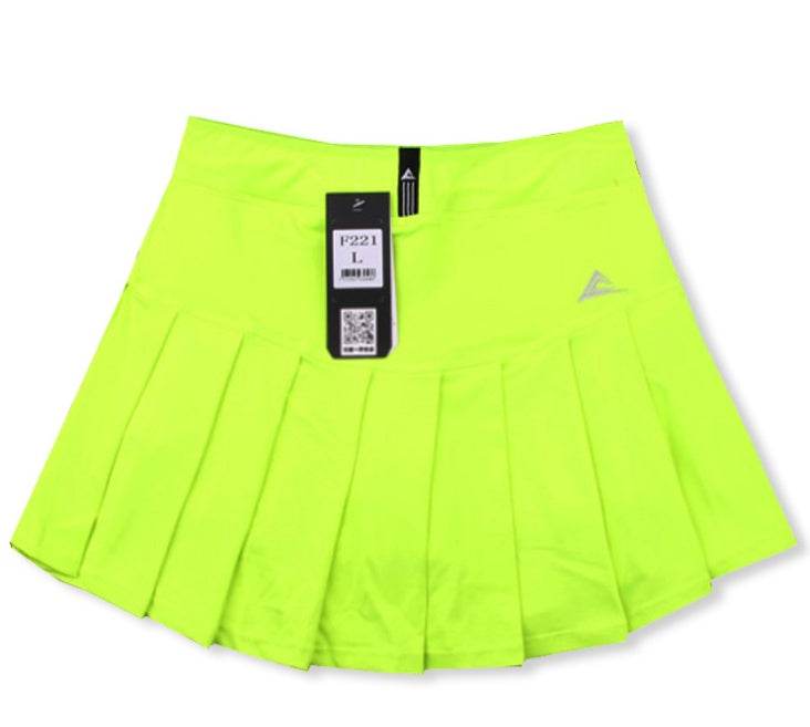 New Girls Tennis Skirts with Safety Shorts , Quick Dry Women Badminton Skirt - Mubimart