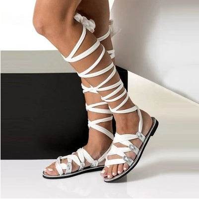 Beach strap flat sandals - Mubimart
