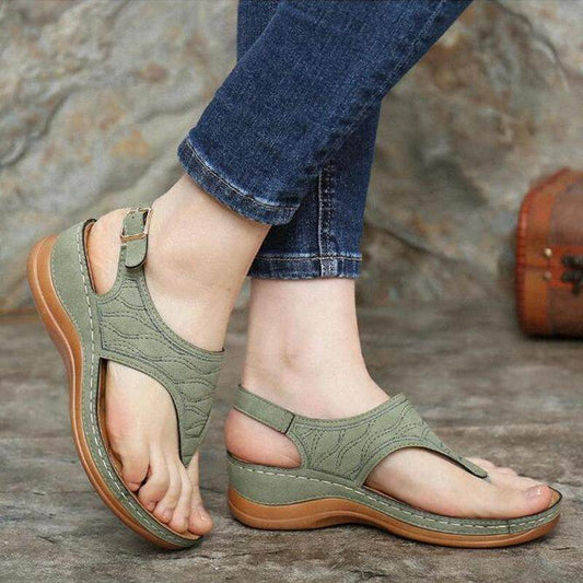 Flip-flops electric embroidery - Mubimart