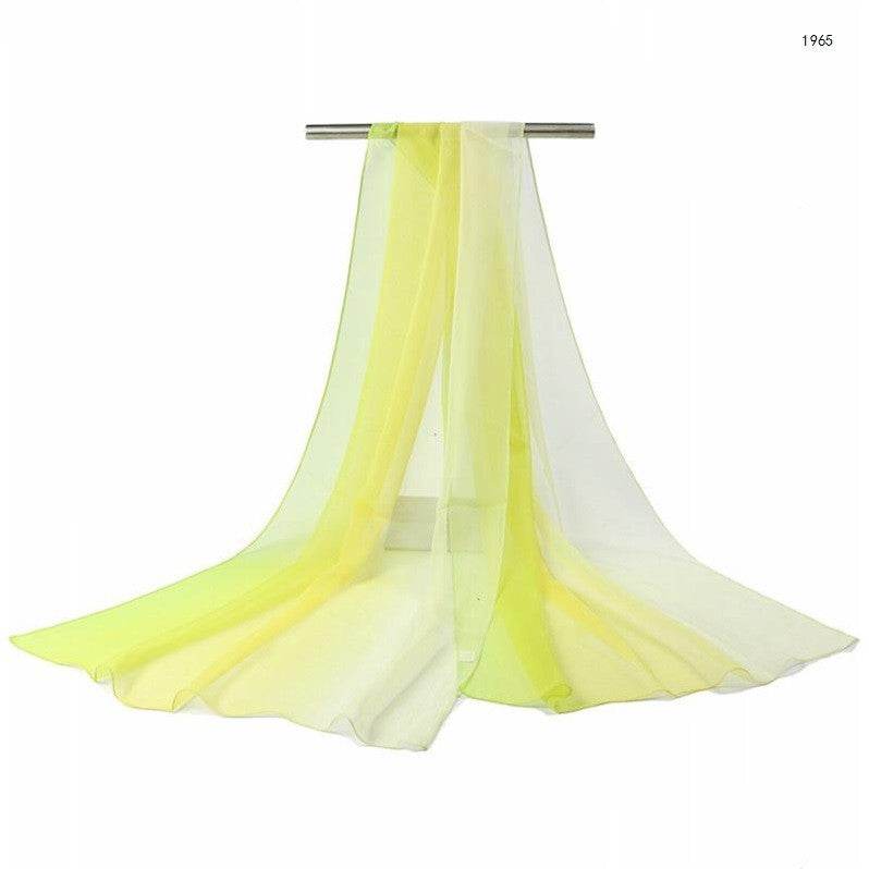 Gradient silk shawl - Mubimart