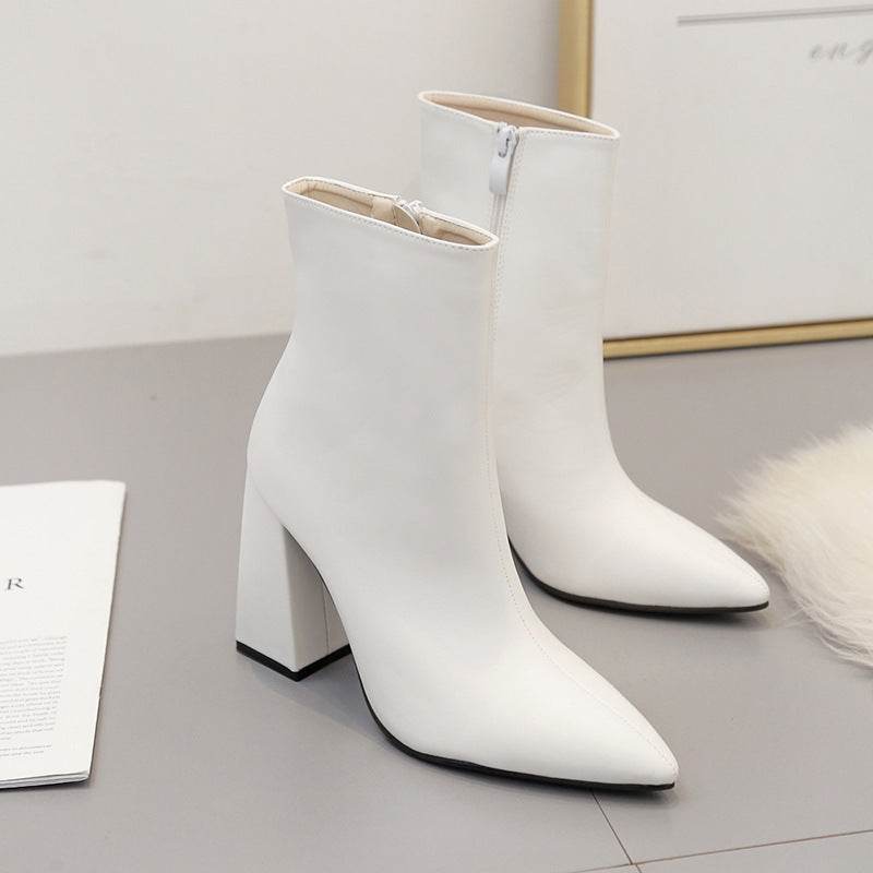 Short boots women Martin boots high heel women shoes - Mubimart