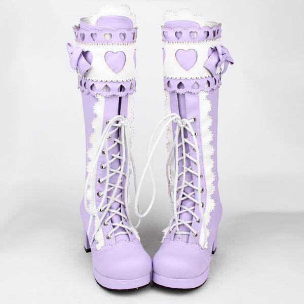 Tall Lolita Princess Boots - Mubimart