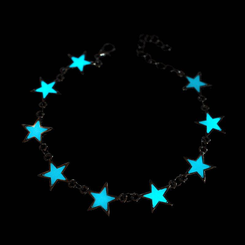 Real night glow bracelets Stars peach blossoms luminous bracelets bracelets - Mubimart