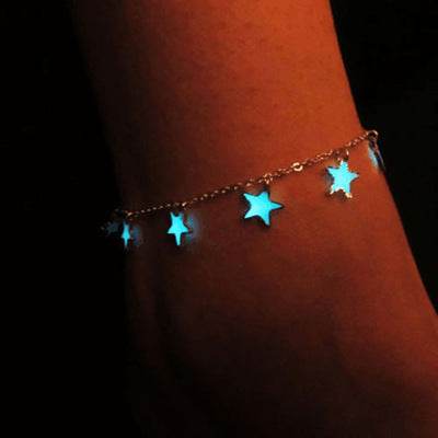 Real night glow bracelets Stars peach blossoms luminous bracelets bracelets - Mubimart