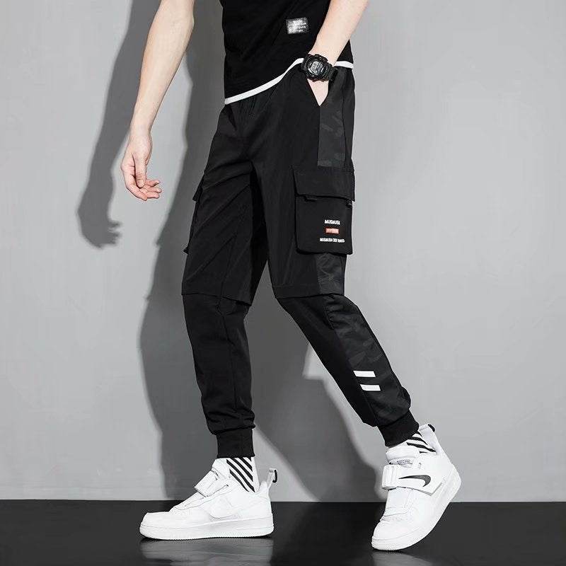 Overalls Men's Loose Plus Size Casual Jogger Pants - Mubimart