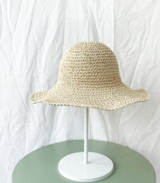 Summer Outing Sunscreen Hat for Women with Foldable Straw Hats Holiday Cool Hat Beach Hat - Mubimart