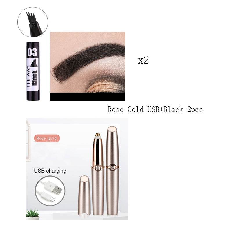 Electric Eyebrow Repairer Not Blooming Liquid Eyeliner - Mubimart