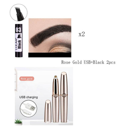 Electric Eyebrow Repairer Not Blooming Liquid Eyeliner - Mubimart