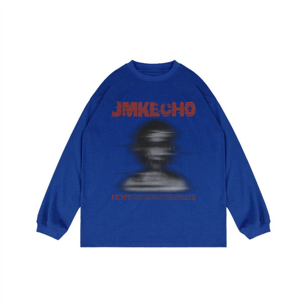Fashion Printed Loose Sweatshirt Men - Mubimart