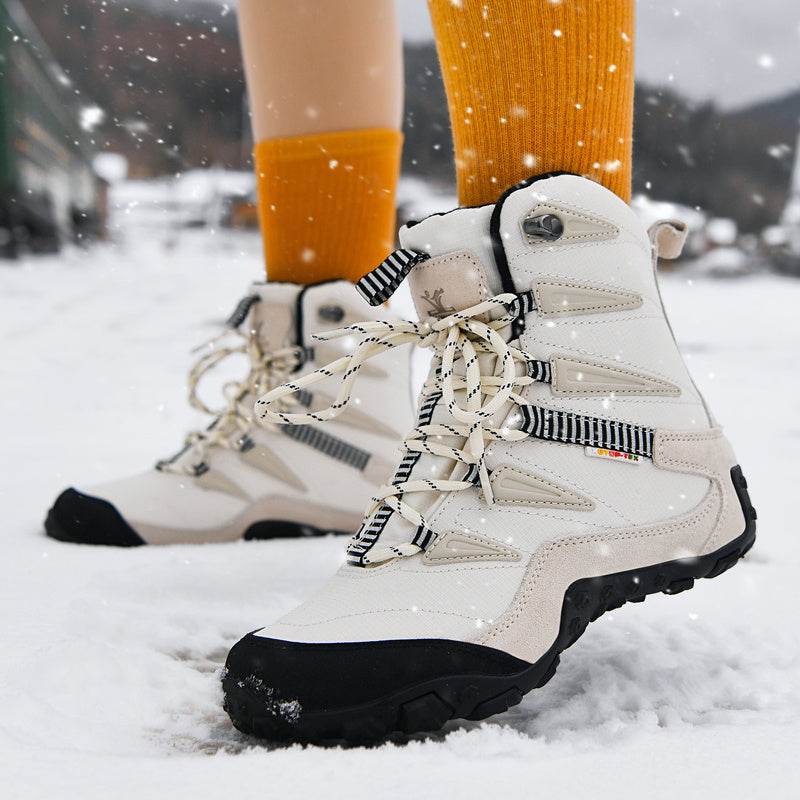 Outdoor snow boots waterproof non-slip hiking boots - Mubimart