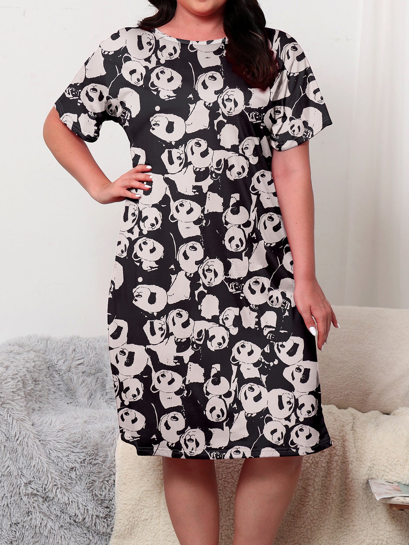 Women's Fashion Panda Printing Cute Loungewear - Mubimart -  