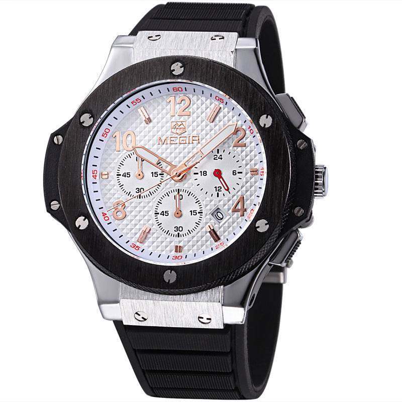 Watches Men Luxury Quartz Wrist Watch Male Sports Military Chronograph Watches - Mubimart