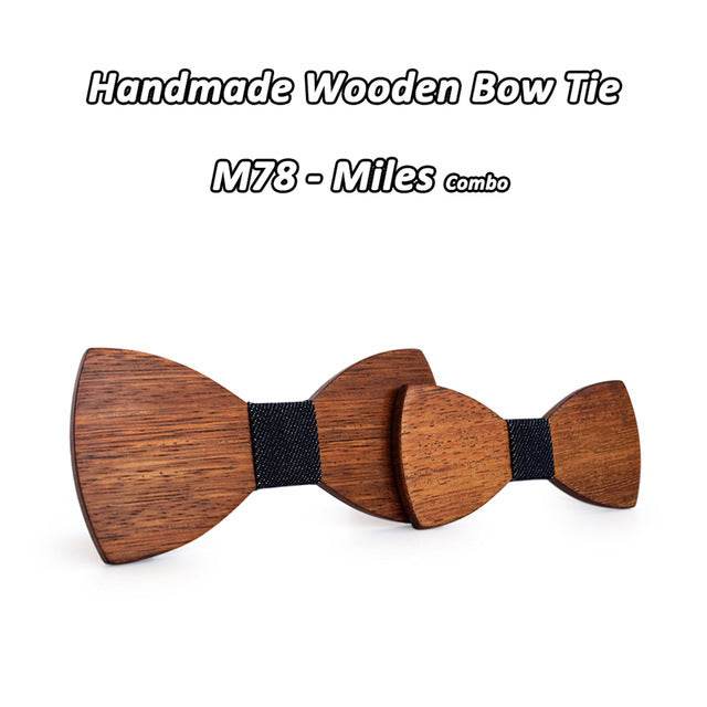 Wooden bow tie - Mubimart