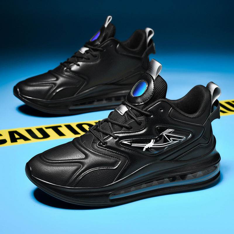 Color-matching Lace-up Air Cushion Sneakers Men's Lightweight Thick-soled Daddy Shoes Fashion Casual Running Sports Casual Shoes - Mubimart