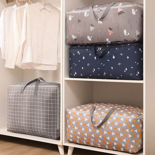 Print Travel Duffel Bag For Women Sort Out Quilt Blanket Home Bag - Mubimart