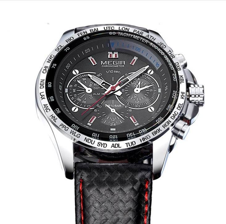 Cheap Wholesale Original 1010 Leather Strap 3ATM Waterproof Quartz Luxury Business Mens Watches - Mubimart
