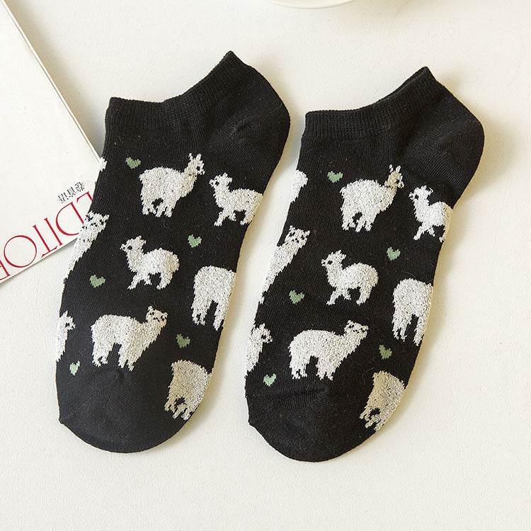 Cotton Short Ankle Socks - Mubimart
