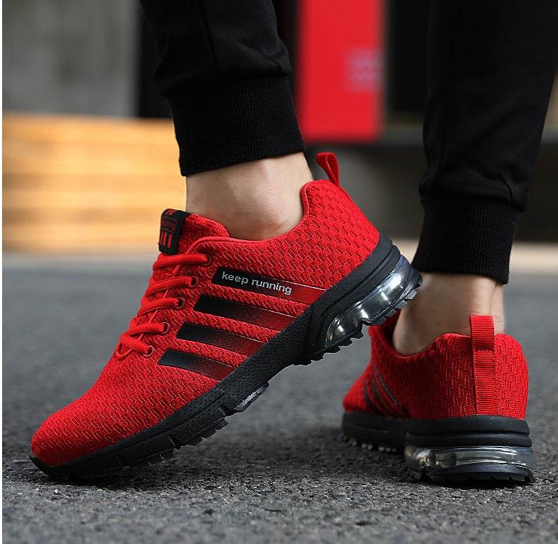 Best selling couple sports shoes breathable mesh outdoor men and women running shoes sports shoes fitness jogging shoes men - Mubimart