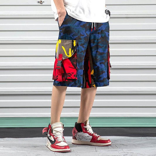 Men's Chinese style cargo shorts - Mubimart