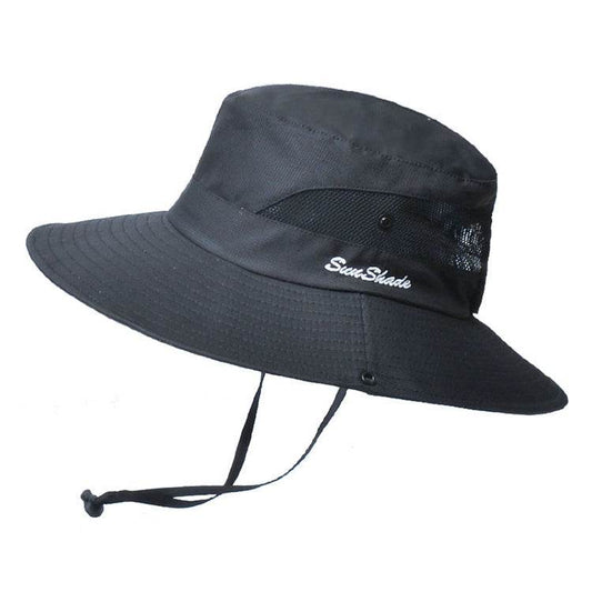 Unisex Summer Foldable Sun Fisherman Hat Men Women Wide Brim Casual Outdoor Travel Beach Sunscreen UV Protection Sun Hats - Mubimart