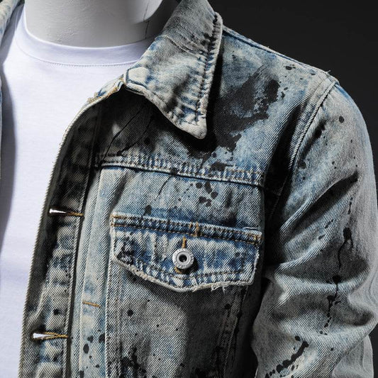Retro denim jacket - Mubimart