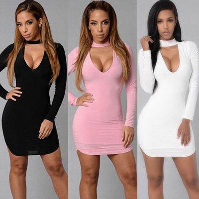 EBay fast selling, European, American, bursting, V collar, cocktail dresses and dress sexy dresses - Mubimart