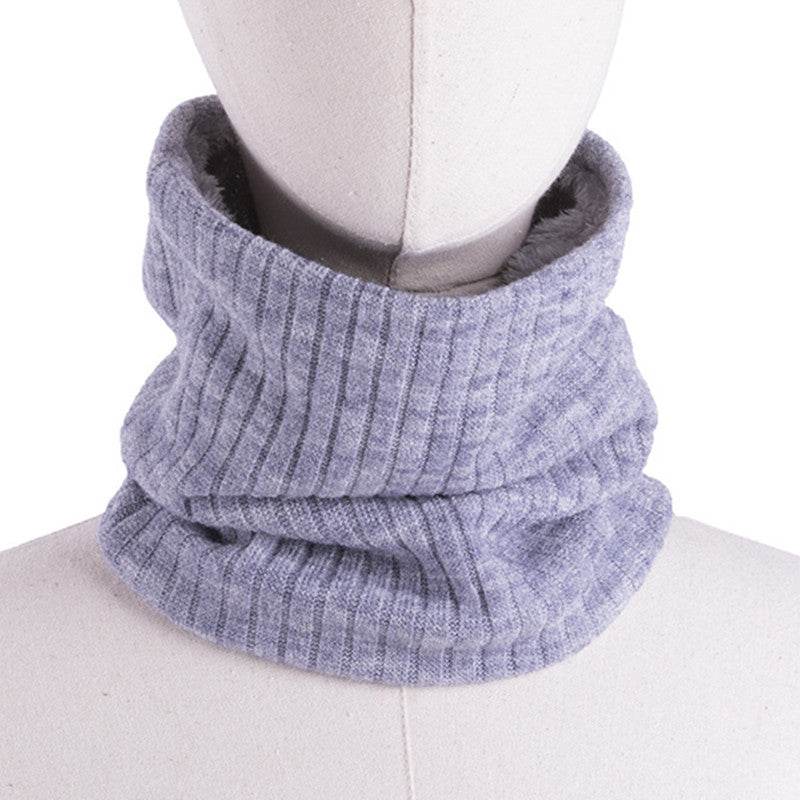 Hooded Knitted Scarf For Men And Women To Keep Warm And All-match Woolen Scarf - Mubimart