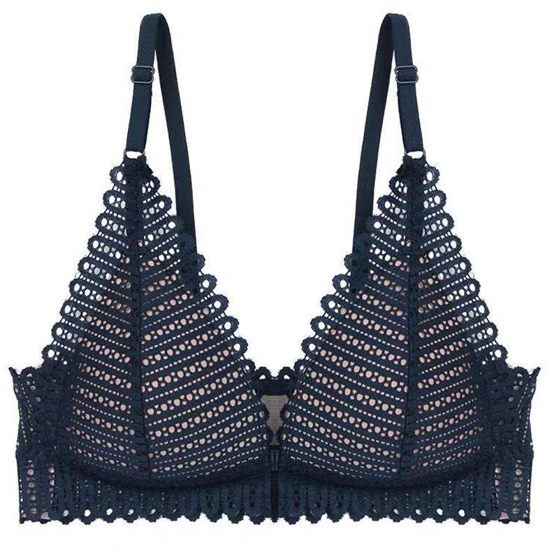 Gathering bra thin cup back bra - Mubimart