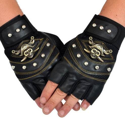 leather gloves - Mubimart
