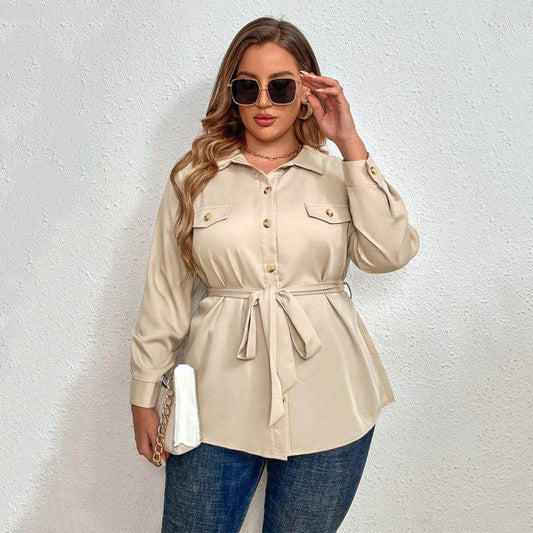 Plus Size Fat Women Blouse Shirt Ladies Tops - Mubimart