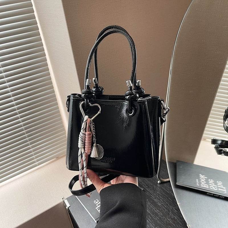 Women's Messenger Bag Fashion Portable One-shoulder Bucket Bag - Mubimart