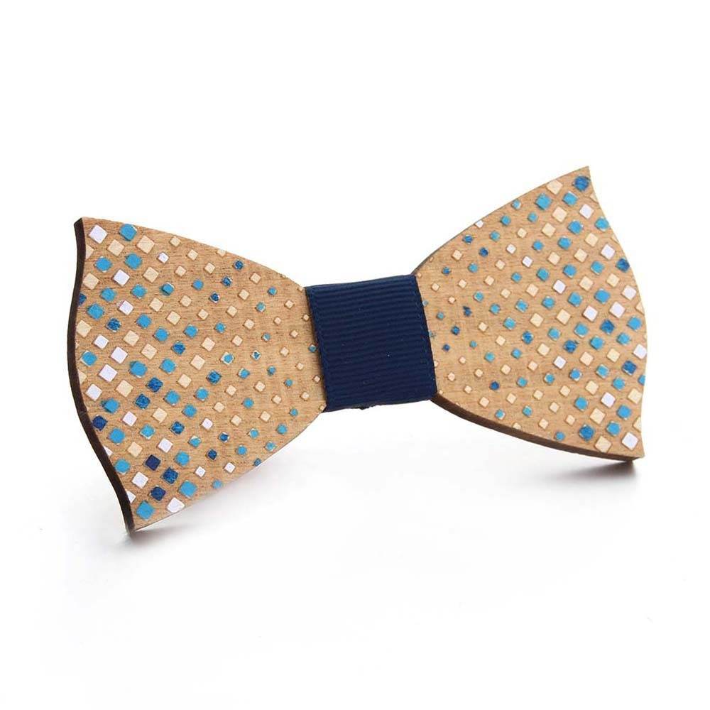Hand-painted Puzzle Bow Tie Bow Tie Color Hand-painted - Mubimart