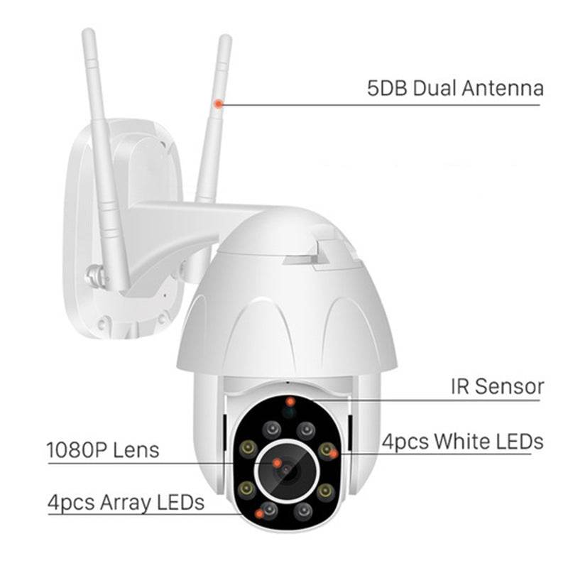 360 Degree Night Vision HD Outdoor Security Camera - Mubimart