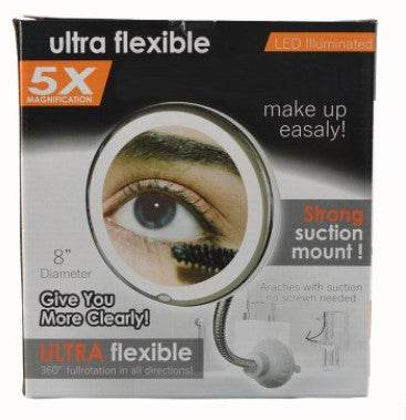 360 Swivel 10x Magnifying Bright LED Lighted Makeup Mirror - Mubimart