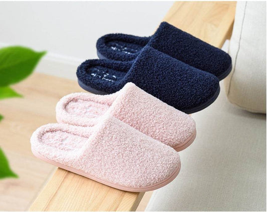 Winter cotton slippers women indoor home - Mubimart