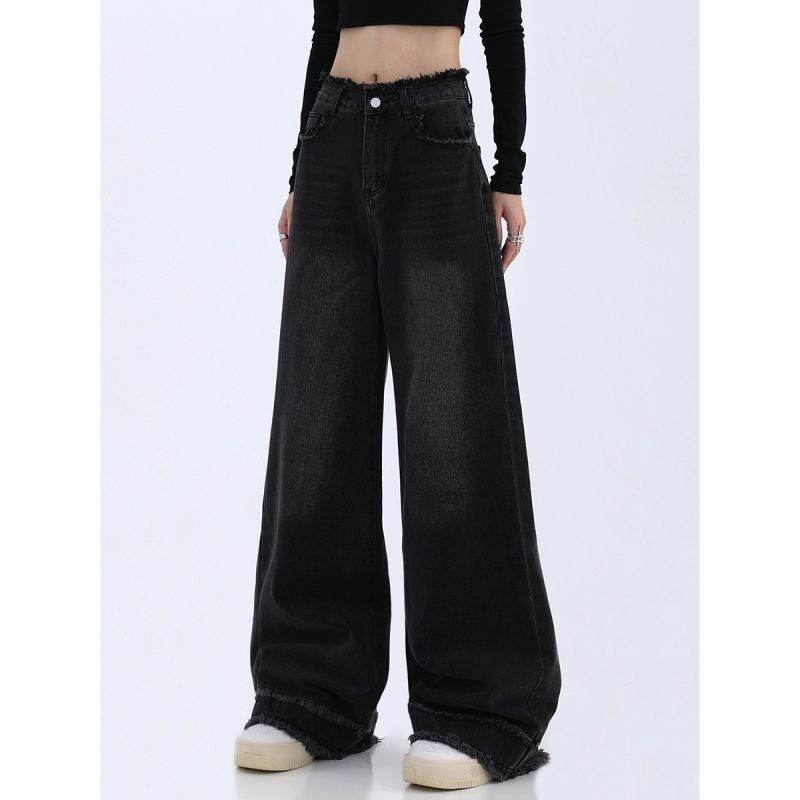 Fashion Loose Cool Wide-leg Jeans Women - Mubimart