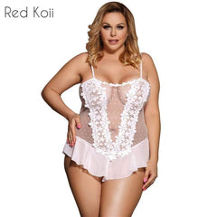 Sexy Lingerie Plus Size Lenceria Hot Sale Sleepwear - Mubimart - Plus Size Lingerie 