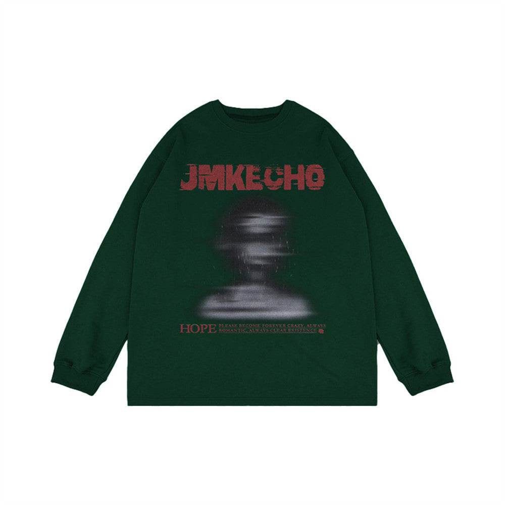 Fashion Printed Loose Sweatshirt Men - Mubimart