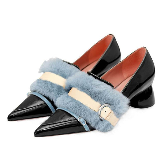 Girls high heel pointed toe pumps - Mubimart