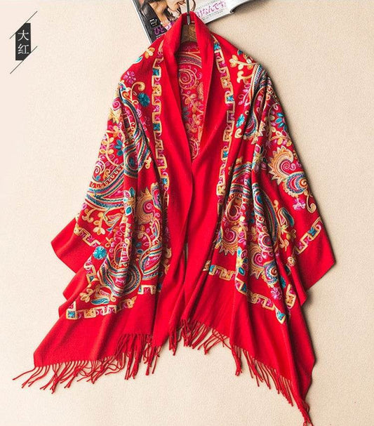 Chinese national style scarf with all kinds of shawls - Mubimart