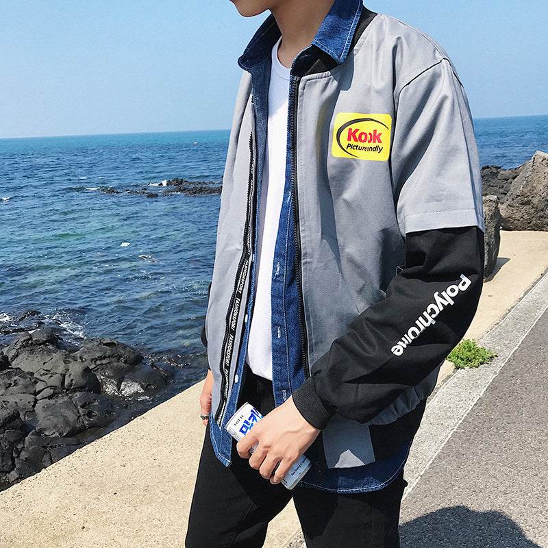 Oversized Bomber Jacket Harajuku Style - Unisex - Mubimart