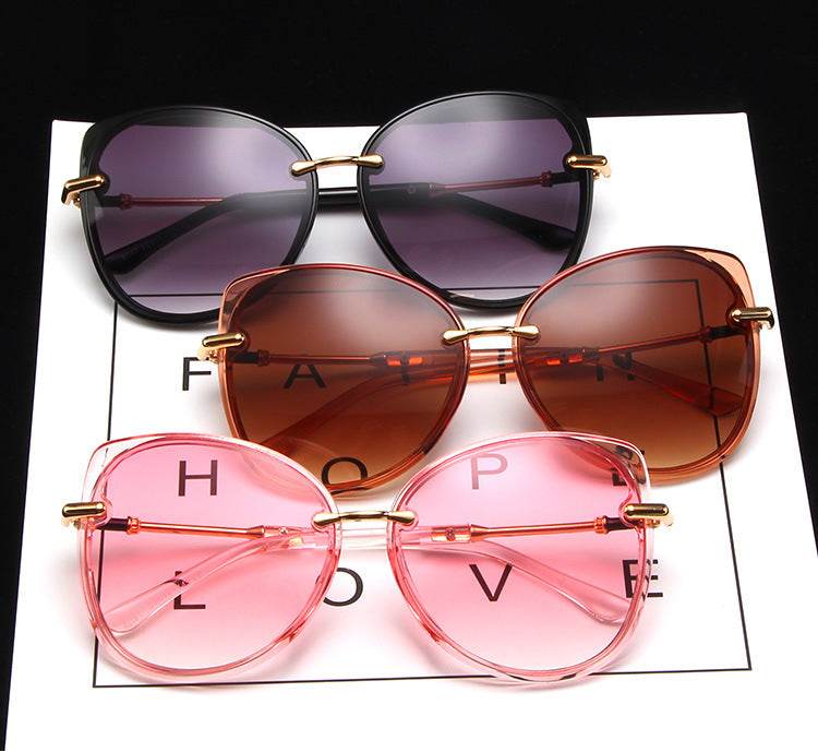 Cat Eye Retro Street Shooting Wild Sunglasses - Mubimart