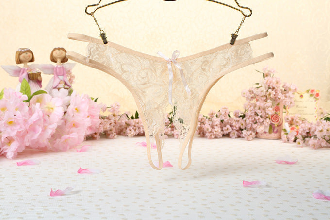 Women's Nylon Lace Thong Lightweight - Mubimart -  