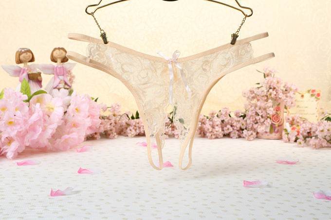 Women's Nylon Lace Thong Lightweight - Mubimart