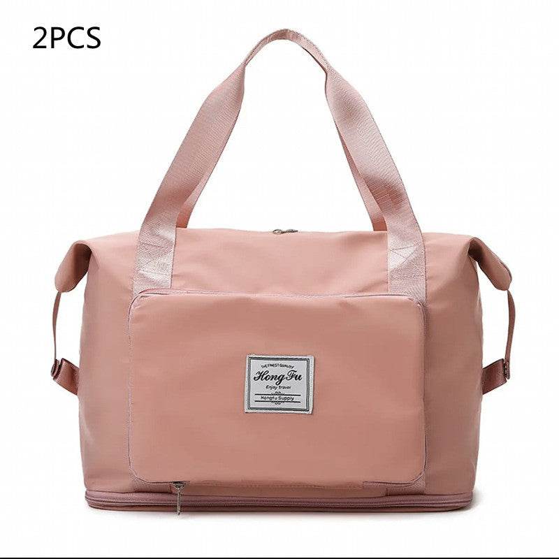 Foldable Large Capacity Women Gym Bags Shoulder Bag Women Training Travel Handle Handbag Yoga Sport Crossbody Tote Bag Women - Mubimart