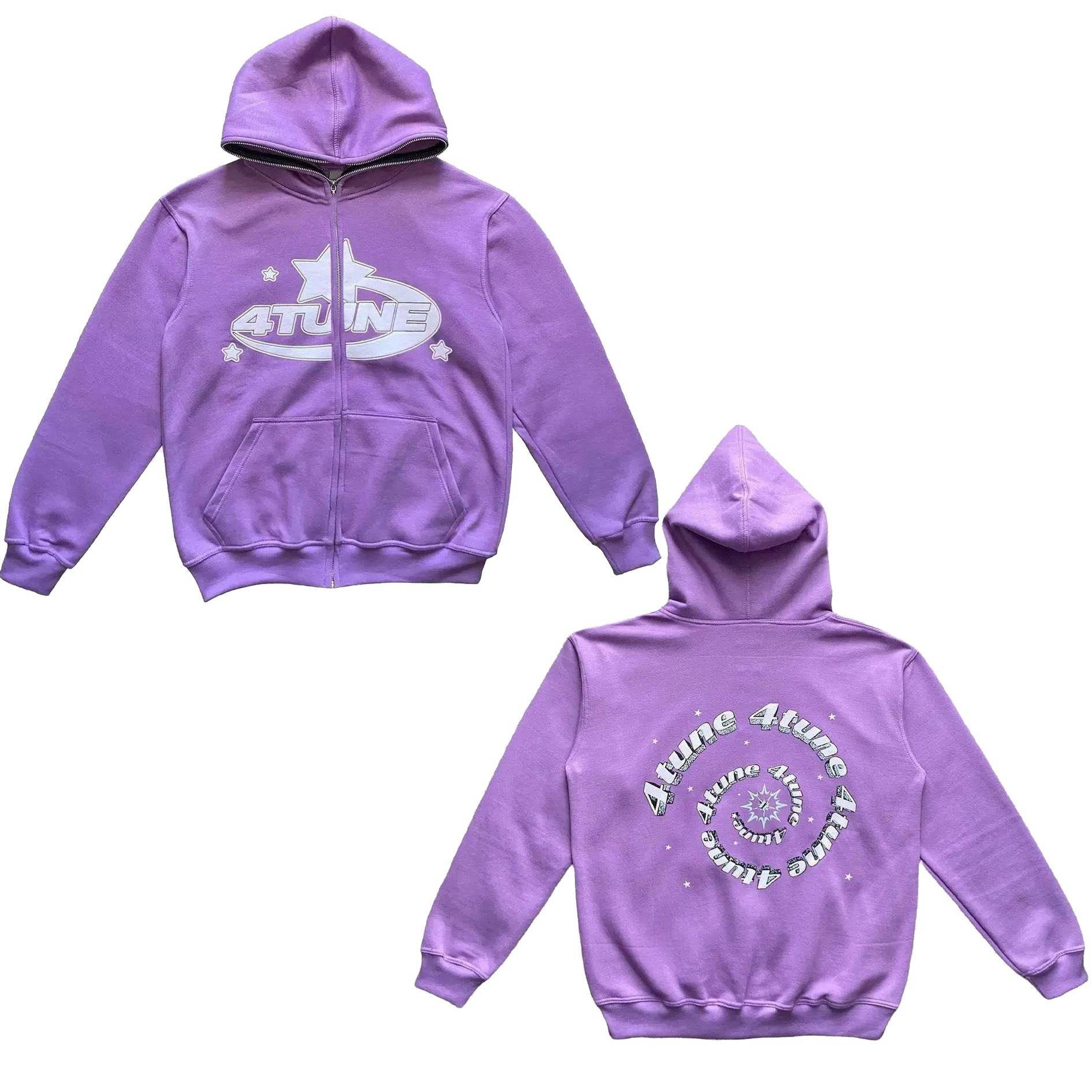 Full Face Zipper Hoodie - Mubimart